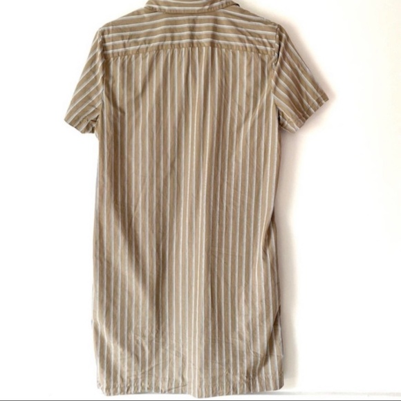 Theory Cotton Button Down Stripe dress with pockets size medium - Picture 6 of 8